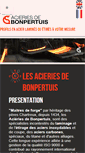 Mobile Screenshot of bonpertuis-steel.com