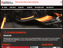 Tablet Screenshot of bonpertuis-steel.com